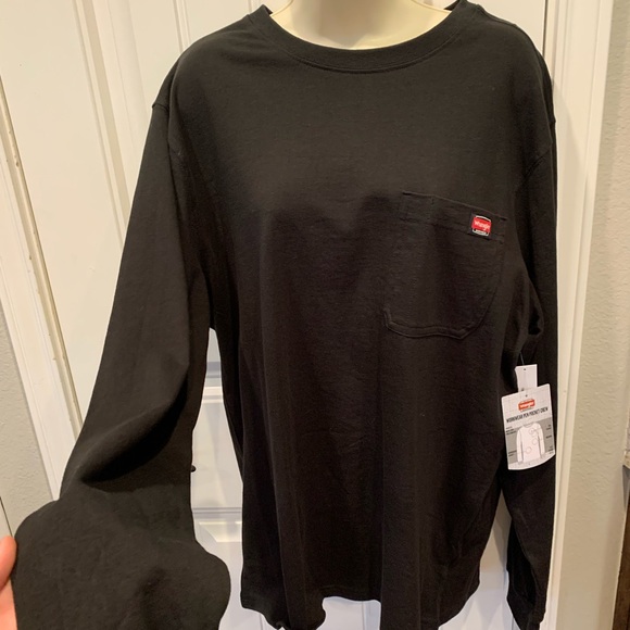 Wrangler Workwear Black Long-Sleeve NWT - Picture 1 of 3